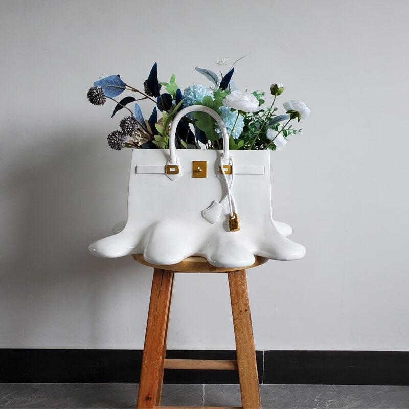 So Fancy Bag Vase Sculpture