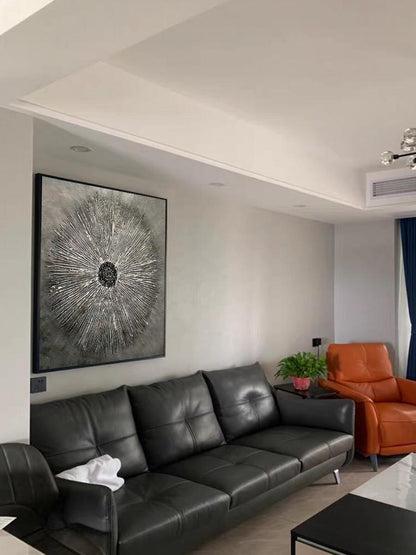 Hypnotic Flower Hand Painted Oil Painting On Canvas