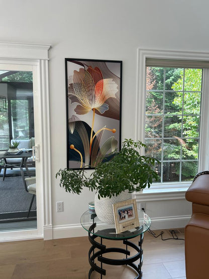 Nordic Abstract Flower Paintings
