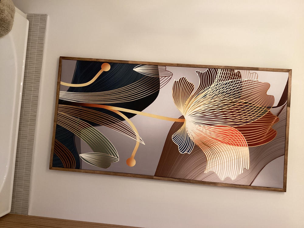 Nordic Abstract Flower Paintings