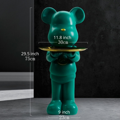 Bear Statue Tray Table