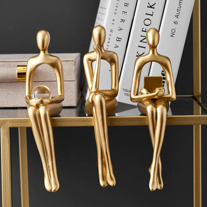 Abstract Bookshelf Decor Figurines