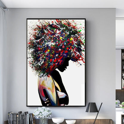Vibrant Hair Painting