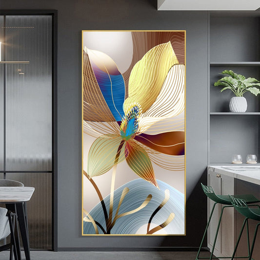 Nordic Abstract Flower Paintings