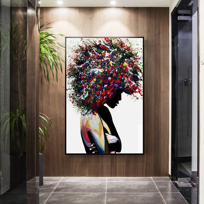 Vibrant Hair Painting