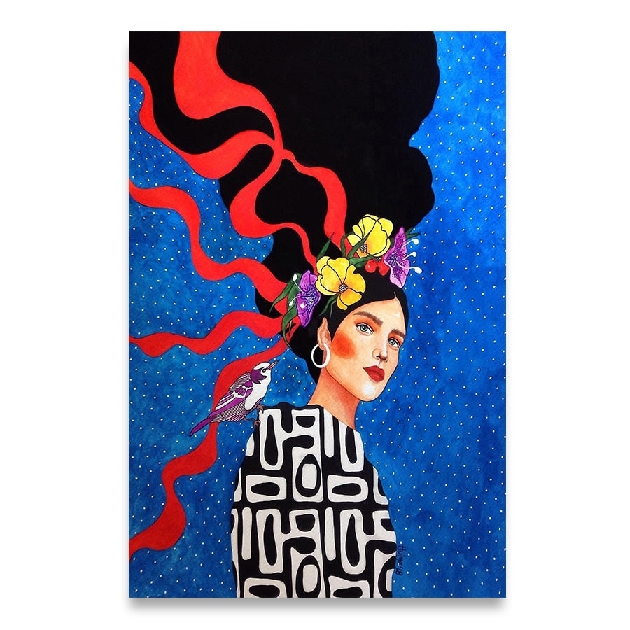 Nordic Abstract Woman Paintings