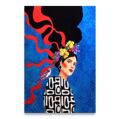 Nordic Abstract Woman Paintings