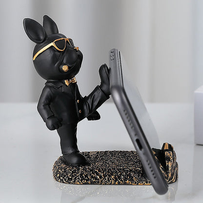 Kung Fu Bulldog Mobile Phone Stand