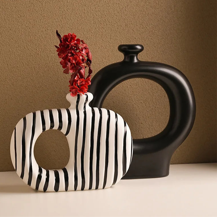 Stripes & Stems Vase