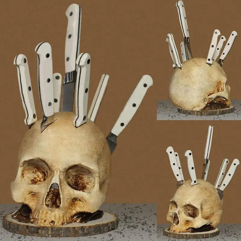 Very Scary Skull Knife Holder