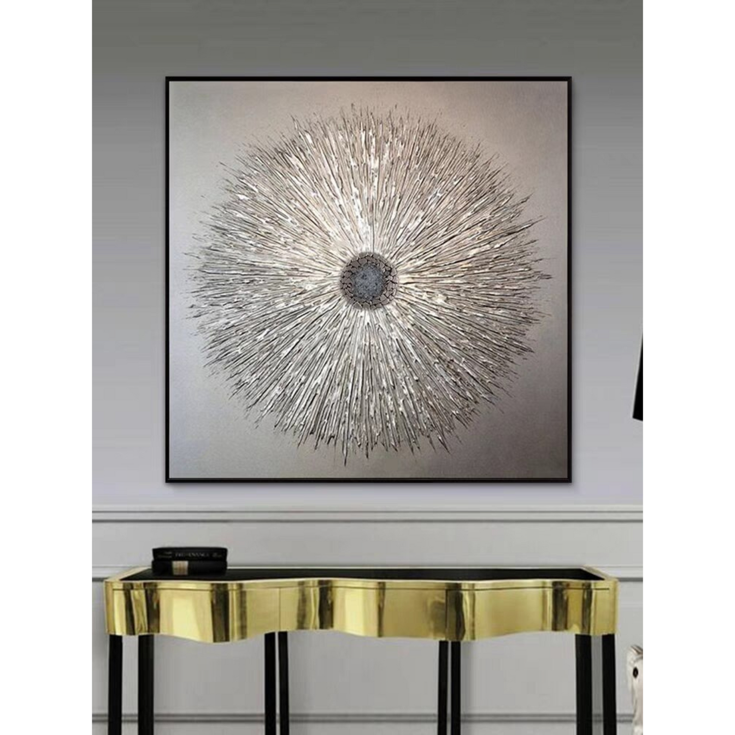 Hypnotic Flower Hand Painted Oil Painting On Canvas
