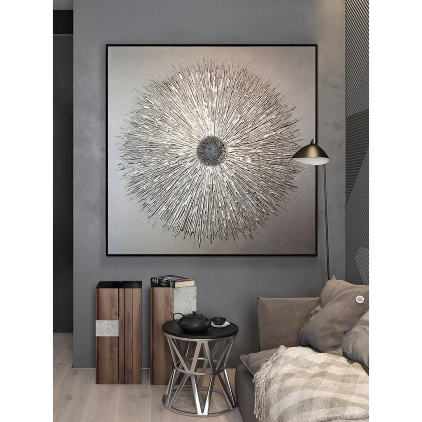 Hypnotic Flower Hand Painted Oil Painting On Canvas