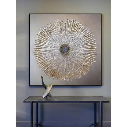 Hypnotic Flower Hand Painted Oil Painting On Canvas