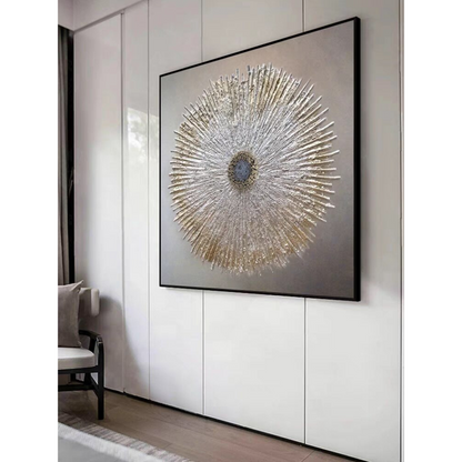 Hypnotic Flower Hand Painted Oil Painting On Canvas