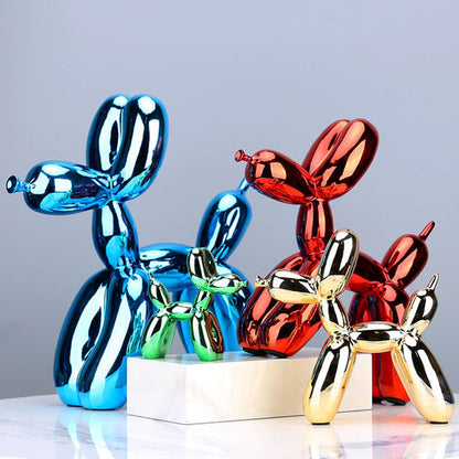 Graffiti Painted Balloon Dog Sculpture